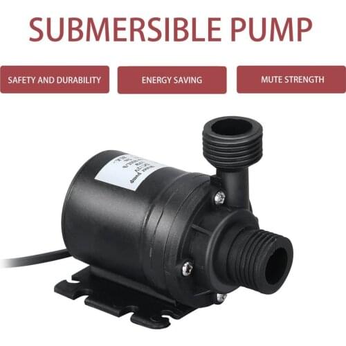 Professional Ultra Quiet Mini DC 12V Lift 5M 800L/H Brushless Motor Submersible Water Pump Multifunction Threaded Water Pump