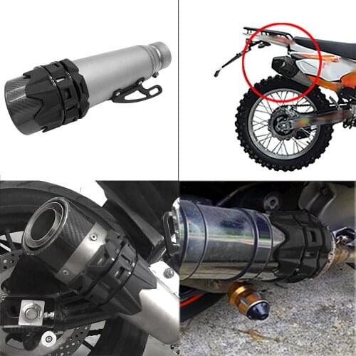 Anti-Hot Glue Off-Road Motorcycle Exhaust Muffler Pipe Shield Protector Guard Universal Shatter-Resistant Protection Rubber