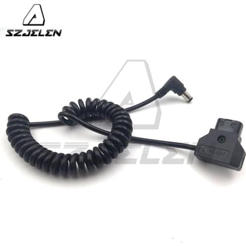 Right Angle DC5.5/2.5mm to D-Tap male for DSLR Rig Power V-Mount Anton Cable