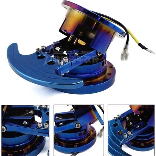 New Arrival Universal Aluminum Steering Wheel Quick Release Hub Adapter Detachable Snap Boss Kit Quick Tilt System