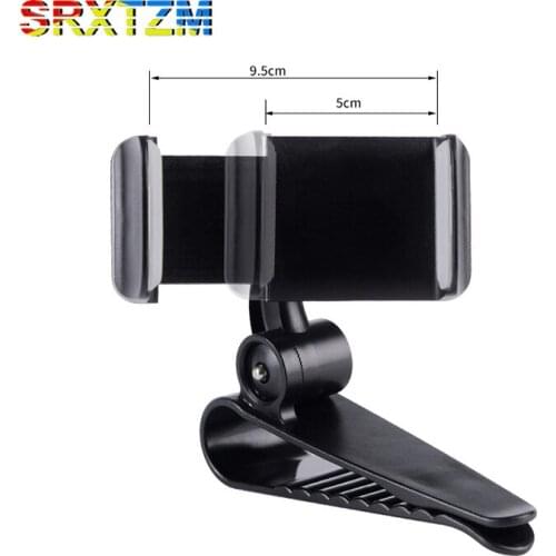 SRXTZM 360 Degree Universal Rotating Car Sun Visor Sunvisor Shade Shield Phone Clip Clamp Holder Bracket Mount For iPhone X 8 7