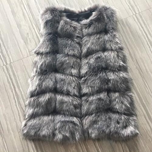 UPPIN 2018 Plus Size Women Fur Coat Winter Warm Faux Fox Fur Vest Casual Fashion O-Neck Long Fur Coat Cardigan Female Fur Jacket