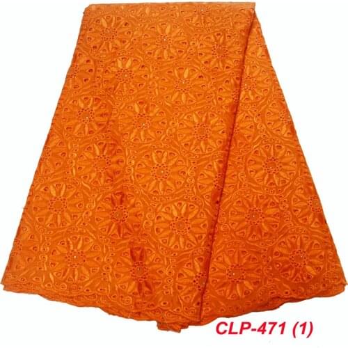 High Quality 100% Cotton Embroidery Lace Fabric Swiss Voile Lace In Switzerland For Wedding Dress CLP-471