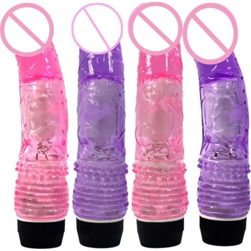 Jelly Dildo Vibrator Big Penis Sex Toys for Women Vibrating Cock Female Masturbator Soft Skin Huge Dildos Adult Product
