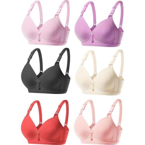 Womens Smooth Push-Up Bras A B C D E F Cup Sexy Ladies Wire Free Bra Underwear T-Shirt Bralette Lace Lingerie Bh Top Bts C07