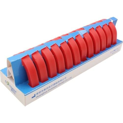 12PCS/Box Dental Laboratory Preformed Casting Bite Block Wax Occlusal Rims Hard Red
