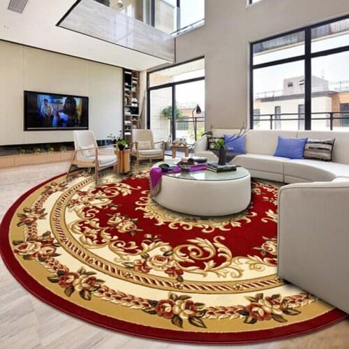 13MM Thickness Jacquard Round Carpets For Living Room Computer Chair Rug Kids Play Floor Mat Soft Polypropylene Rugs And Carpets