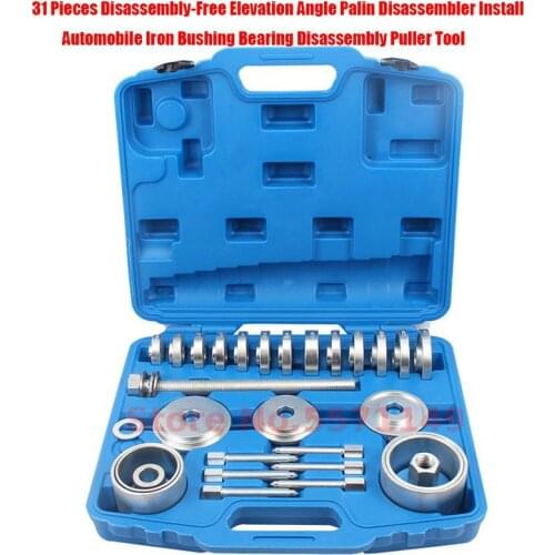 31 Pieces Disassembly-Free Elevation Angle Palin Disassembler Install Automobile Iron Bushing Bearing Disassembly Puller Tool