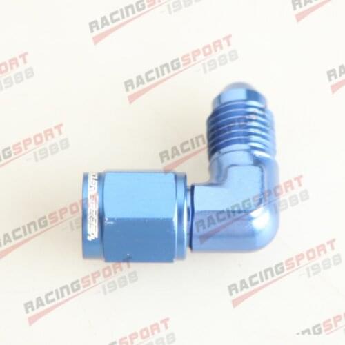4AN -4 AN4 90 DEGREE Female to Male ALUMINIUM Fittings Adapter