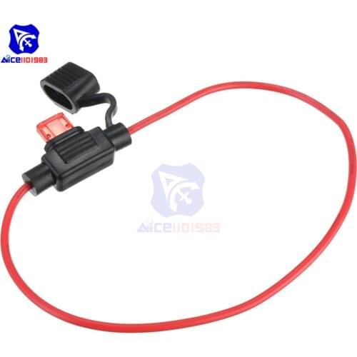 Diymore 5PCS/Lot Waterproof Power Socket Mini Blade Type In Line Fuse Holders with 10A Fuse Car Replacement Fuses