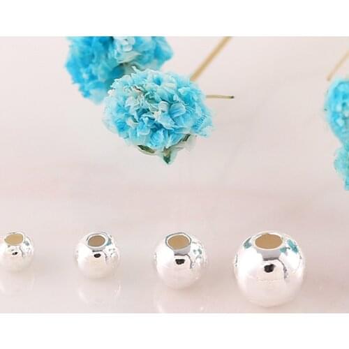 C10/1Pcs Loose Separated Accessories K Package Gold DIY Transit Silver Plated Real Gold Beads Handmade Material Bracelet Jewelry