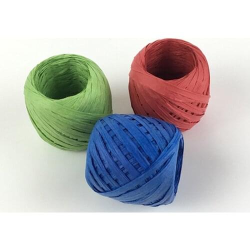 Environmental Cake Cookie Raffia Ribbon Paper Rope Palm Packaging Rope Decorations Baking Box Packing Party Candy Gifts Wh