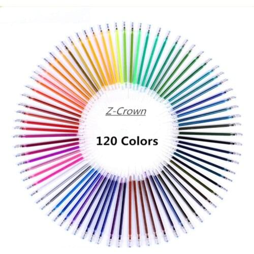 50/100/120 Colors Highlight Refill Flash Graffiti Gel Pen Color Full Shinning Refill Painting Pen Refills Drawing Color Pens Rod