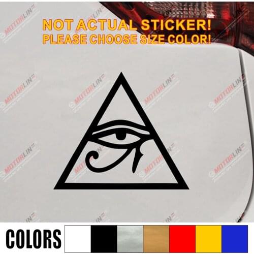 Eye Of RA RE Horse Egyptian God Pagan Symbol Car Decal Sticker Vinyl Truck Boat Die cut no background pick color and size style3