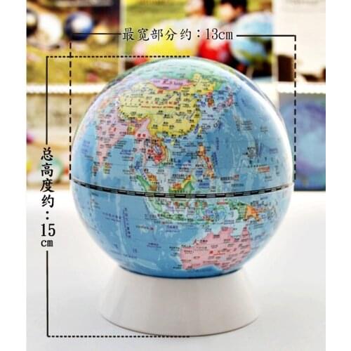 Present toy Dia 13cm High-definition Terrestrial Globe English And Chinese Childrens Toys Saving Money Savings Students