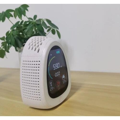 CO2 Meter Carbon Air Dioxide Detector Smoke Alarm Temperature Humidity Monitor