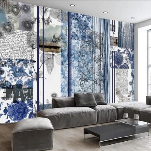 Wellyu Custom large-scale mural wallpaper green European style retro national wind whole house background wall painting