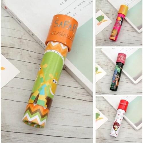 Classic 3D Kaleidoscope Educational Toys Colorful Imaginative Cartoon Animals Kaleidoscope Scope Best Gift For Kids Children