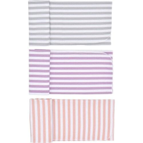 3 Pack Baby Swaddle Blanket Set Newborn Wrap Swaddle Receiving Muslin Baby Boys Girls Sleeping Cloth With Hat 0-3 Months