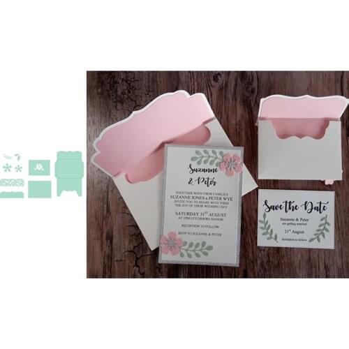 Flower Envelope Metal Cutting Dies for Scrapbooking and Cards Making Paper Craft Dies New 2019