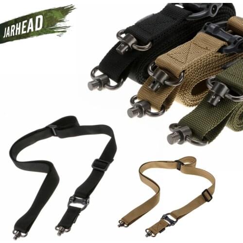 Outdoor Airsoft Hunting Tactical Rifle Gun Sling Strap Quick Detach QD Swivel Dual 2 Points Sling Shooting Hunter Accessories