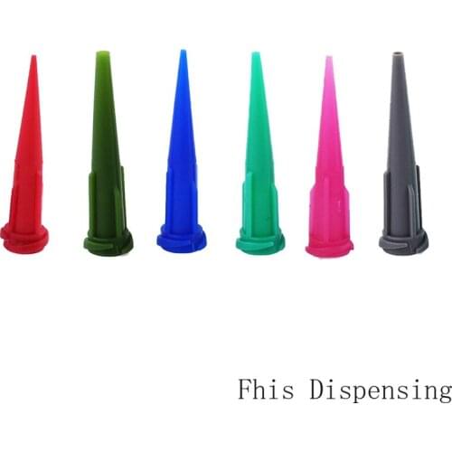 Opaque Plastic Conical Fluid Epoxy Resin Smoothflow Avoid Light Tapered Needle Glue Dispensing Tips Pack of 50