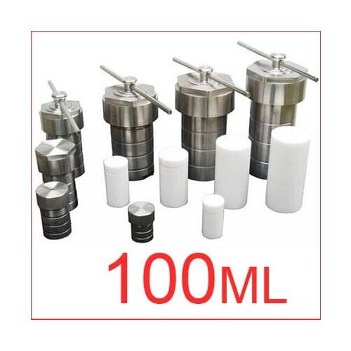 New 100ml,TFE ETFE lined Hydrothermal synthesis reactor,PTFE lined vessel,F4 inner sleeve,High pressure digestion tank
