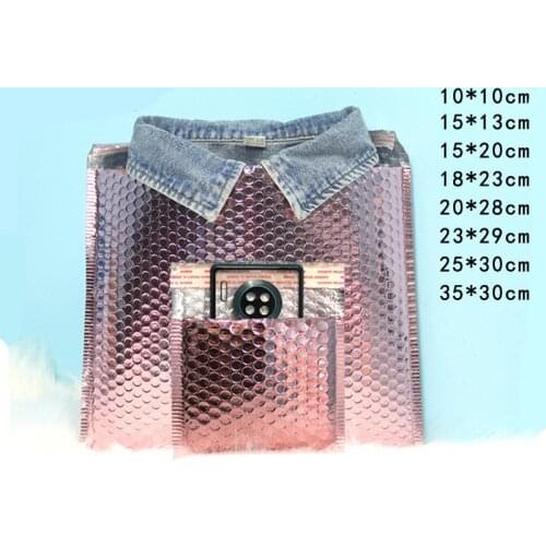 Wholesale Rose Gold CD/CVD Packaging Shipping Bubble Mailers paper Padded Envelopes Gift Bag Bubble Mailing Envelope Bag