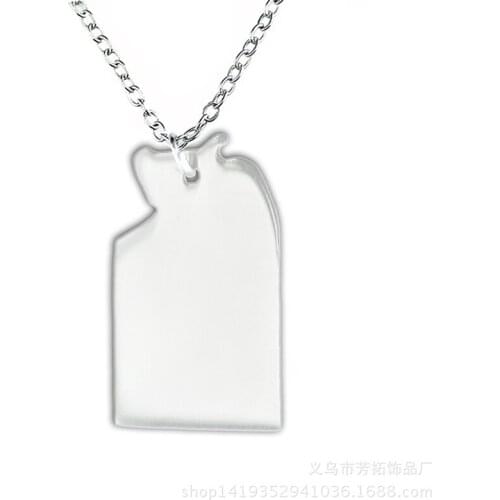 SUTEYI Brand Stainless Steel Necklace Australian State Map Pendant Necklaces Jewelry Women Gifts