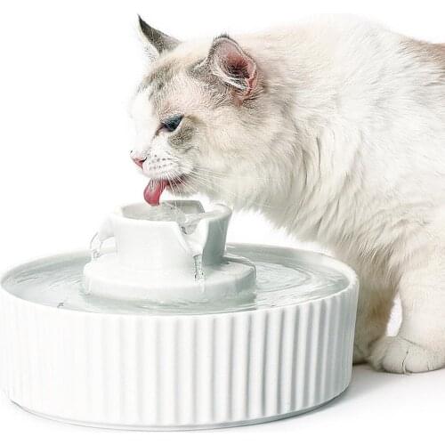 Big Capacity 2.1L USB Pet Drinking Fountain Cat Water Bottle Dog Water Dispenser With Filters IP68 Waterproof For Cats Dogs