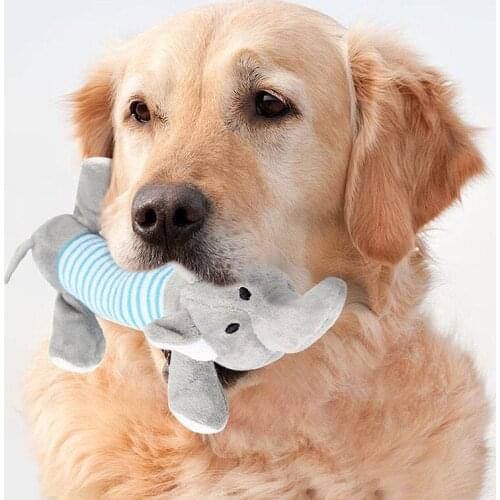 Pet Plush Squeak Dog Toys Cute Puppy Teething Toys Cat Fleece Durable Chewing Molar Pet Products Interactive Toys for All Pets