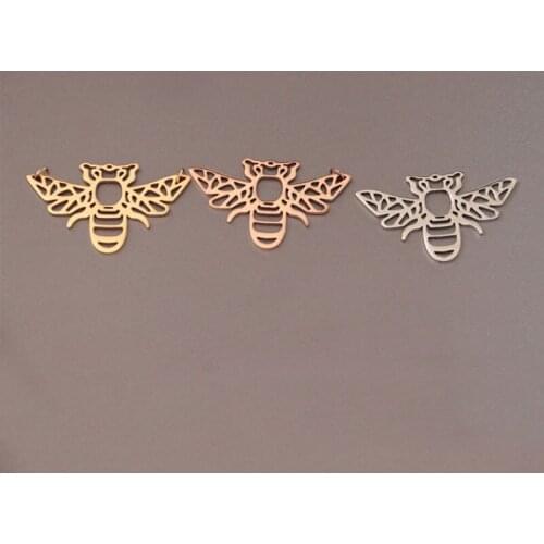 Wholesale 30pc/lot Big Origami Honeybee DIY Stainless Steel Charms Bee Bugs Pendant Jewelry Components Making Kids Black Friday