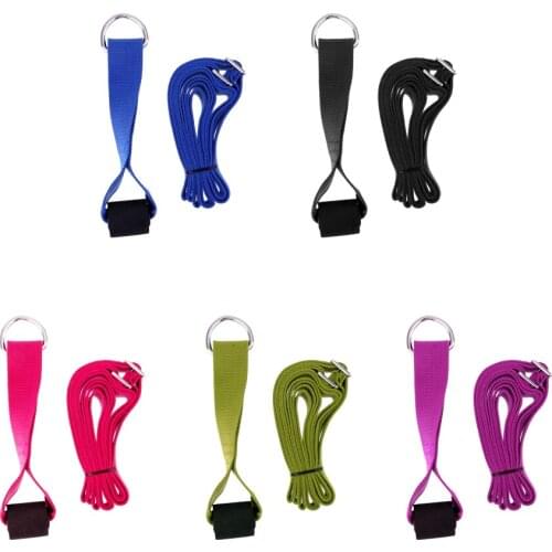 MagiDeal Adjust Yoga Ballet Dance Leg Stretcher Door Band Foot Fitness Belt Easy Install Door Flexibility Stretching Leg Strap