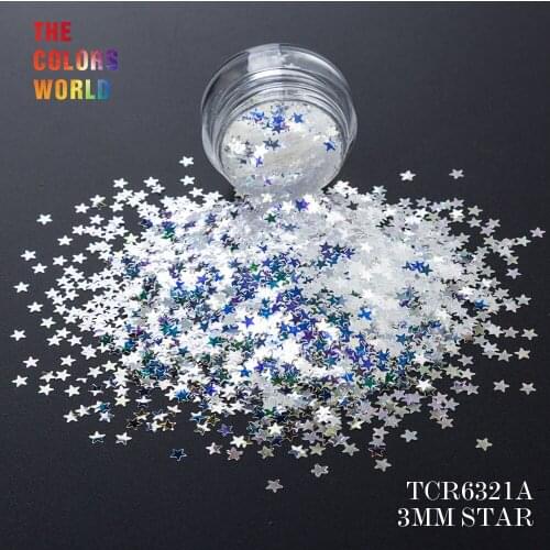 TCT-162 White With Blue Ligh Colorful Iridescent Rainbow Glitter Nail Art Decoration Nail Gel Makeup Manual Crafts DIY Supplies