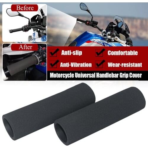 For BMW F900R/XR R1250GS R1200GS ADV Motorcycle Universal Slip On Anti Vibration Handle Foam Grip Cover Handlebar Sponge Grips