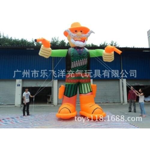 High Quality PVC Cute Inflatable Advertising West Cowboy Model Ads Inflatable Model