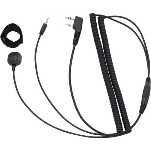 Wlkie Talkie K Plug Connection Line For Vimoto V3 V6 V8 V1098a V5s Helmet Bluetooth Headset Connect Cable For Baofeng Kenwood