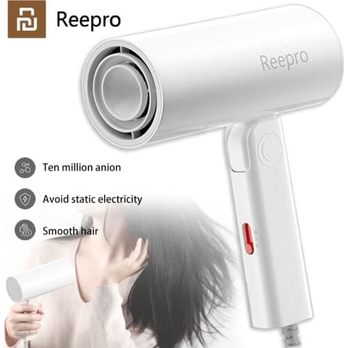 Xiaomi Reepro 1300W Professional Hair Dryer Quick Drying Folding Handle Hair Dryer RP-HC04 White With High Quality