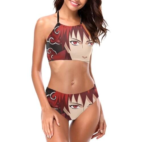 Women 2021 Bikini Japan Anime Akatsuki sexy Anime Bikinis Swimwear promo Weebs, Uchiha Hot Sale vintage swimwear