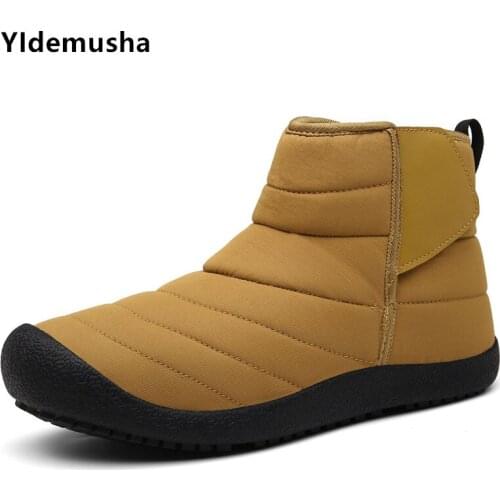 2020 Winter Men Shoes Warm Ankle Boots For Man Plus Size Snow Boots Men Shoes Non-Slip Mens Winter Casual Shoes Boots Zapatos