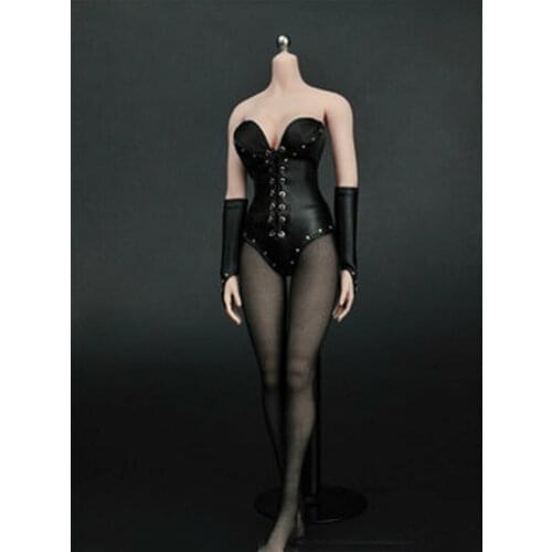 1/6 Scale Corset Leather Underwear Set Model for 12" Female Body Action Figure