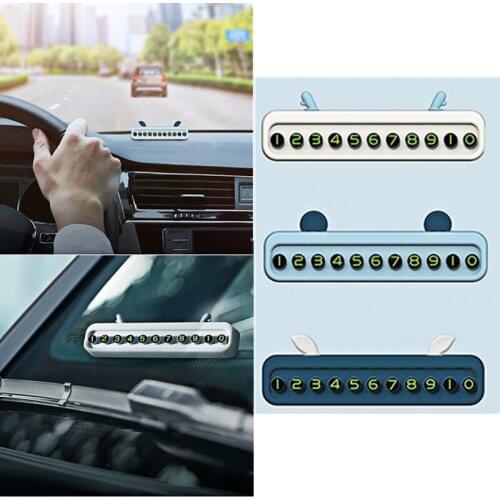 1 Pcs Car Temporary Number Plate Automobiles Telephone Number Stop Sign Sticker for Auto Decoration Tools Accessories