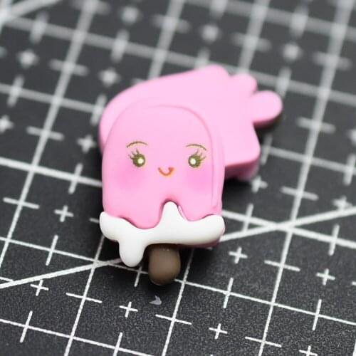 1pcs/lot resin flat back Simulation hot pink ice 21mm Cabochons Scrapbooking Hair Bow Center DIY home decration