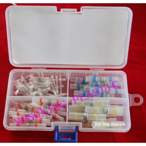 100 piece soldering sleeve wire splice from 22-10AWG(0.5-6.0mm Square) wire connector box package