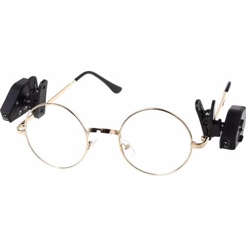 2pcs 37x15x10mm LED Eyeglass Clip Light Flexible Book Reading Lights Adjustable Lighting Tools