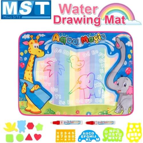 72*52CM Drawing Mat Non-toxic Magic Water Coloring Sets Cartoon Drawing Magic Pen Painting Rug Game Board Mat Educational Toys