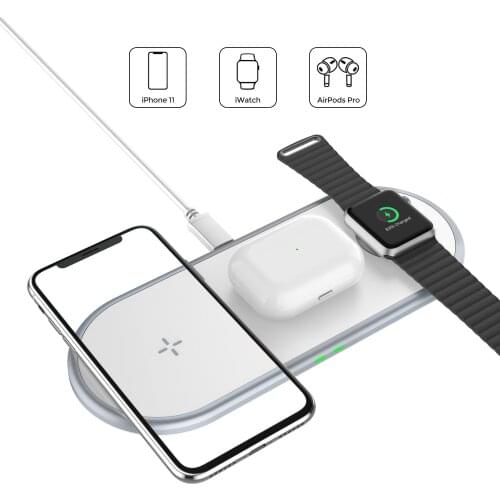 Timess wireless Charger, Qi-Certified 15W Max Fast Wireless Charging Pad Compatible with iPhone 12/Samsumg xiaomi Airpods pro