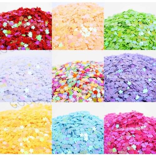 5mm cherry blossom glitter beads handmade DIY crystal mud filling decoration laser nail sequin wedding party throw sequins JJ373