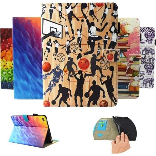 For iPad Air 2 Air 1 Case 2018 9.7 Funda 2017 Fashion printed Pu Leather Stand Smart Cover Case for iPad 5th 6th generation Case