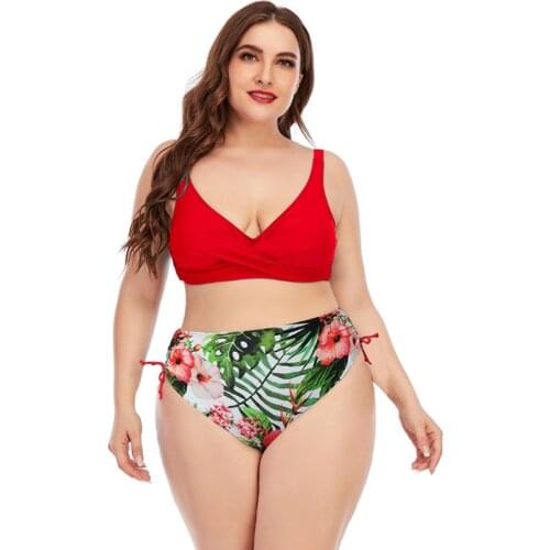 2021 European And American Split Swimsuit Split Two Piece Swimsuit